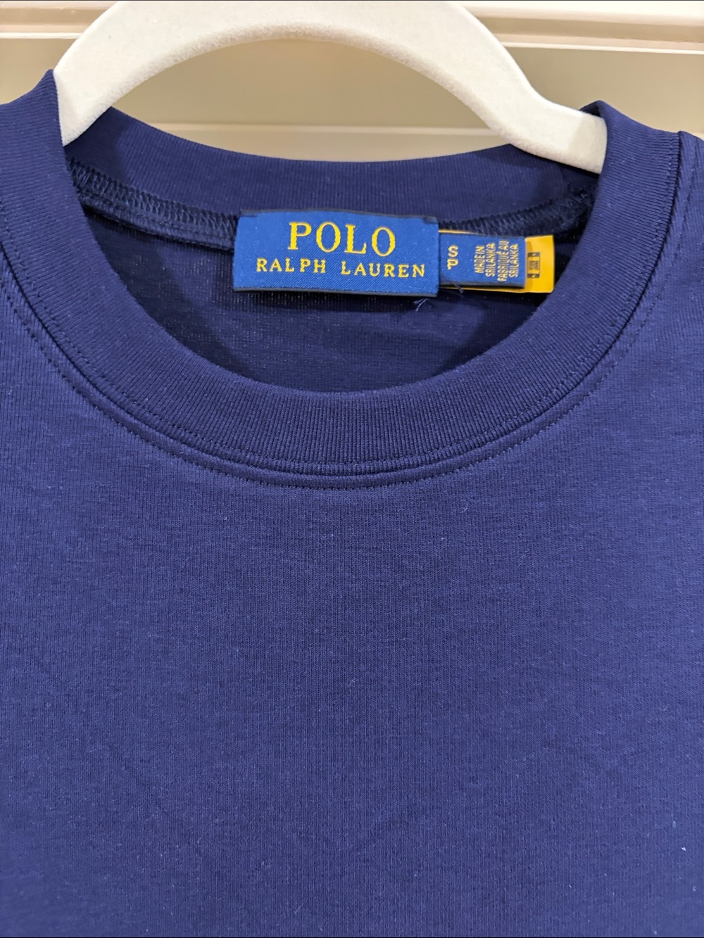 🔥CLEARANCE🔥 NWOT Ralph Lauren Navy Short-Sleeve Cotton T-shirt Midi Dress, Size - Picture 3 of 10